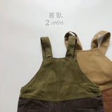 MQTIME  -  Spring Korean Style Baby Boys Suspenders Pants Patchwork Casual Toddlers Kids Loose Straps Trousers