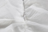 MQTIME  -  Summer New White Pleated V-neck Slim Hip Dress Feminine Hot Girl Slip Skirt