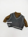MQTIME  -  Toddler Boys Vest Versatile Sleeveless Contrast Thicken Warm Kids Baby Girls Waistcoat New Winter Little Boys Vest