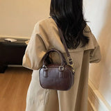 MQTIME  -  Retro Fashion Simple Japanese Style Large Capacity PU Storage Bag Crossbody Bags Shoulder Bag Tote Bags Women's Bag