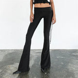 MQTIME  -  Casual Sexy Sweatpants Yoga Pant Women Summer Classic Bandage Simple Stretch Trend Streetwear Long Thin Trousers Bottoms