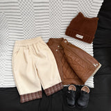 MQTIME  -  The Autumn and Winter New Children's Clothing Korean Style Boys and Girls Fashion Jacket Cotton Thickened Leather Jacket