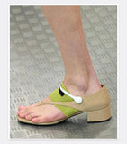 MQTIME  -  Clip Toed Sandals for Women New Fashionable and Versatile Square Toe Thick Heel Single Button Mary Jane Shoes
