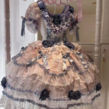 MQTIME  -  Young Girl Birthday Lolita Tutu Dress Trailing Princess Adult Party Dress Women Wedding High Quality Dress Photography Clothes