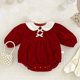 MQTIME  -  New Winter Toddler Baby Girl Thicken Warm Romper Long Sleeved Hooded Print Baby Jumpsuit Children Thicken Warm Clothes