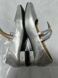 MQTIME   - NEW Elegant Silver Ballet Shoes Lady Sweet Mary Jane Thick High-heeled Shoes Heels Retro Footwear Lolita Shoes