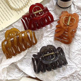 MQTIME  -  New Design Top Grade Pumpkin Hair Claw Clip For Women Sweet Hair Ornament Back Long Hair Hold Headband Hairpin Hair Accessories