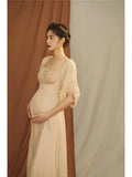 MQTIME  -  Women Photography Props Maternity Dresses Elegant Vintage Pregnancy Pregant Dress Studio Shoot Photoshoot Photo Clothes