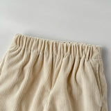 MQTIME  -  New autumn baby clothing for 0-3 years old, plaid stitching straight trousers, apricot corduroy trousers