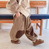 MQTIME  -  Autumn New Kids Corduroy Pants 1-6Y Trendy Boys Elastic Waist Trousers Korean Loose Children's Clothes Girls Baby Harem Pants