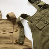 MQTIME  -  Spring Korean Style Baby Boys Suspenders Pants Patchwork Casual Toddlers Kids Loose Straps Trousers