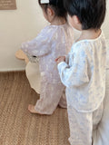 MQTIME  -  Spring Sweet Long Sve Children's Clothing Thin Air Conditioning Suit Home Clothes Set for Mother And Daughter Girls