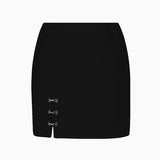 MQTIME  -  Sexy Slim Corset Top Mini Skirt Sets Women Buttons Sleeveless Backless Tube Tops Hip Package Short Skirts Spring Lady Suits