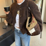 MQTIME  -  Autumn/Winter 2025 New Casual Simple Button-Down Long-Sleeved Jacket Sweater