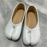 MQTIME  -  Spring Autumn Vintage Split Toe Tabi Women Ballet Flats Fashion Soft Walking Loafers Casual Gilrs Lazy Chic Shoes