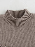 MQTIME  -  Elegant Knitted Sleeveless Tassel Sweater Women Vintage Solid Turtleneck Pullover Sweaters Female Spring Chic Design Street Tops