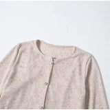  MQTIME  -  Solid Cotton Knitted Cardigan Spring V-Neck Single Breasted Preppy Style Long Sleeve Sweater Women Vintage Cute Y2k Tops