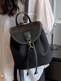 MQTIME  -  High-End Ladies Large Capaci Bapa Faionable Student Bookbag Waterproof PU Leather Casual Travel Bag with Double Straps
