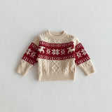  MQTIME  -  Winter New Children Long Sleeve Casual Sweatshirt Boys Girls Christmas Sweatshirt Baby Cotton Knit Tops Kids Warm Clothes