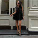 MQTIME  -  Cross border Foreign Trade Summer New Women's Round Neck Strap Dress from Europe and America