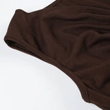 MQTIME  -  2000s Aesthetic Circular Design Sleeveless T-shirts Elegant Fashion V-neck Slim Tank Top Women Acubi Solid Blouse Vests