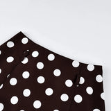 MQTIME  -  Spring Women's Clothing Polka Dot Slimming Elegant Office Wear A Line Long Skirt For Woman Polyester Vintage Midi Skirt With Fl