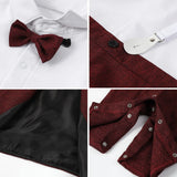 MQTIME  -  Baby Boys Suit Outfits Sets Newborn Boy Christening Romper Clothing Set Infant Wedding Party Jumpsuit Toddler Formal Long Sleeve