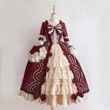MQTIME  -  2024 New Light Blue Bowknot Lolita Dress Women Fashion Gothic Lace Patchwork Japaness Style Sweet Lolita Cosplay Vintage Dress