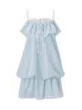 MQTIME  -  Summer Fashion Slim Lace Patchwork Sweet Slim Temperament Ruffles Y2k Women's Dress