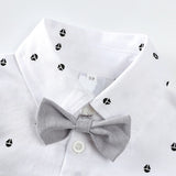 MQTIME  -  4Piece Sets Fall Newborn Boy Clothes Fashion Gentleman Cotton Long Sleeve Bodysuit+Pants+Straps+Hat Baby Luxury Clothing BC1566