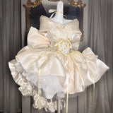 MQTIME  -  Handmade High Quality French Sweet Lolita Princess Mini Birthday Party Wedding Dresses Photography Clothing Coronation Dress