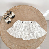 MQTIME  -  Spring New Baby Long Sleeve Clothes Set Baby Girl Peter Pan Collar Polka Dot Tops + Shorts 2pcs Suit Toddler Cotton Outfits