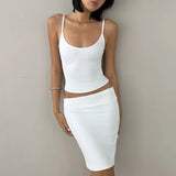  MQTIME  -  Spring and Summer New Clothing Short Navel High Waist Thin Hip Skirt