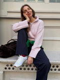 MQTIME  -  Women Cropped Sweater Pullover Casual Loose Tapered Jumper Waist Streetwear Comfort Fashion Autumn Knit Women's Pullovers