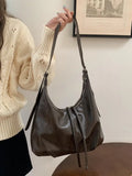 MQTIME  -  Korean Sle Large Capaci Tote Bag Women's Faionable Crossbody Bag Underarm Bag Lazy Sle Handbag for Autumn Winter