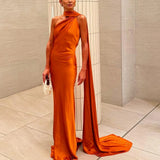 MQTIME  -  Women Ribbon Hanging Neck Long Dresses Solid Color Summer Sleeveless Backless Slim Halter Party Dress Female Elegant Satin Robe