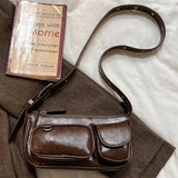 MQTIME  -  Autumn Japanese PU Crossbody Bag Shoulder Bags Multiple Pockets Commuter Storage Bag Women's Bags Messenger Bag