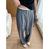 MQTIME  -  Drape Floor Mopping Suit Pants 2024 Early Spring New