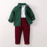 MQTIME  -  2Piece Spring Autumn Baby Boy Clothes Korean Outfit Set Casual Fashion Cotton Outerwear+Pants Children Boutique Clothing