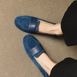 MQTIME  -  Fashion Women Shoes French Style Retro Soft Leather Loafers for Woman Comfort Vacation Casual Shoes Designer Shoes Zapatos Mujer