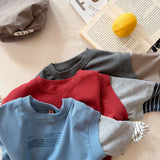 MQTIME  -  Spring New Children Long Sleeve T Shirts Fashion Girls False Two Piece T Shirts Kids Casual Tops Baby Boy Cotton Tees