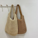 MQTIME  -  Weave Tote Bag Large Capacity Summer Beach Straw Handbag and Purse Female Bohemian Shoulder Bag for Women Ladies Travel Bag