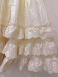 MQTIME  -  Forest style fresh and cute elastic waist lace trim cake dress  white skirt  kawaii  micro skirt Y2K skirt