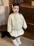  MQTIME  -  Winter New Girls Warm Coat Long Sleeve Solid Children Jacket Princess Cute Baby Girl Fleece Coat Fashion Kids Clothes