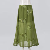  MQTIME  -  Cross-border autumn new products AliExpress, hot-selling temperament slim-fitting embroidery European skirt women cw19859