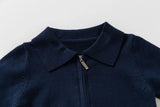 MQTIME  -  Toddler Boys Sweater New Winter Turn Down Collar Solid Color Thicken Warm Kids Boys Polo Knitwear Versatile Little Boy Pullovers