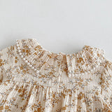 MQTIME  -  New Spring Baby Bodysuit Cute Infant Girls Doll Collar Flowers Jumpsuit Toddler Loose One Piece