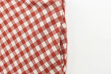  MQTIME  -  Women Elegant Red Plaid Skrit Sets Short Sling Top Camis High Waist Midi Skirts Summer Casual Holiday Beach Outfits