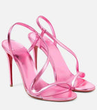 MQTIME  -  New Spring Multi Color Serpentine Straw Versatile High Heels for Women, Thin Heels,Sexy Outerwear Fashion Sandals for Women