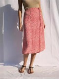  MQTIME  -  Price Women's Countryside Style Floral Wrap Skirt